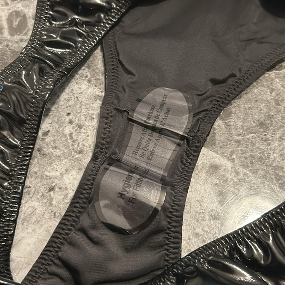 NWT Naked Wardrobe Vinyl Swimsuit - Size M - Picture 8 of 9